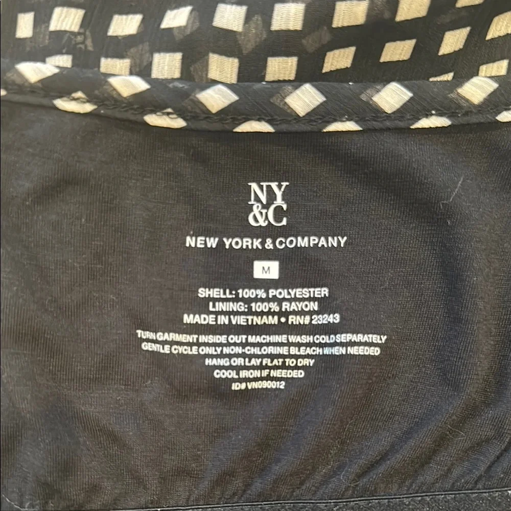 New York & Company Black and White Tiered Camisole - Picture 14 of 16